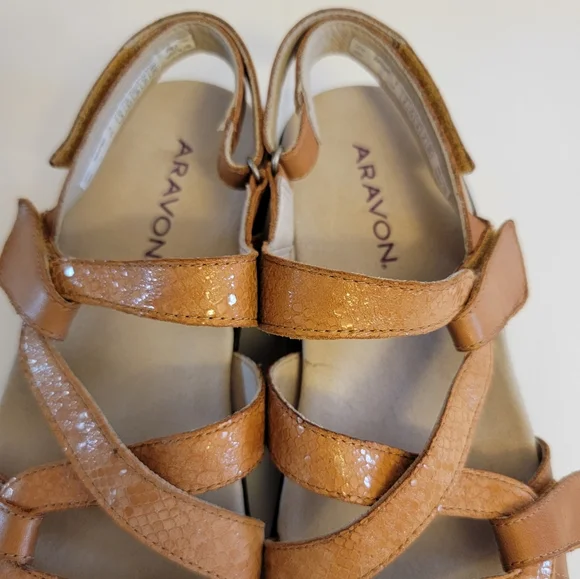 Aravon Power Comfort S Strap Sandals Size 8 - Picture 7 of 9